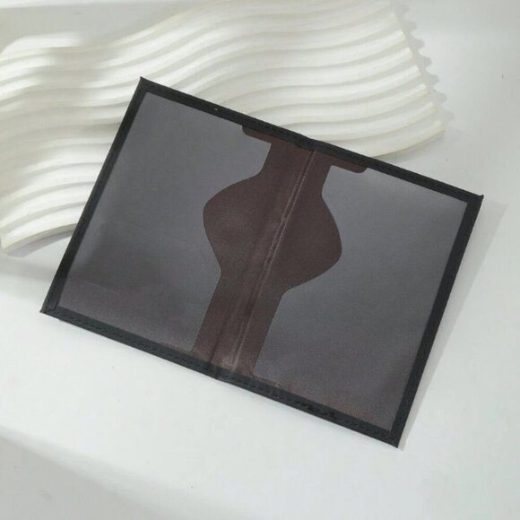 Passport Folder Holder Black with World Map NWT - Picture 3 of 3